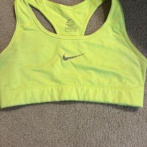 Nike Women's Neon Yellow Sports Bra